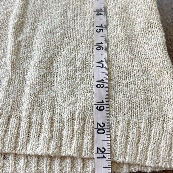 NWT J Crew Beach sweater/tank/top/shirt Sz S knit V neck current style tan/ivory - Picture 7 of 8